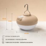 Newgarden Cherry LED Campinglampe – 900 Lumen mit Magnet, Haken & Fernbedienung – Bild 7