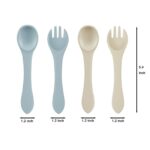 PandaEar Silikon Kindergeschirr Set – 2 Teller, 2 Becher, Besteck mit Saugnapf – Bild 8