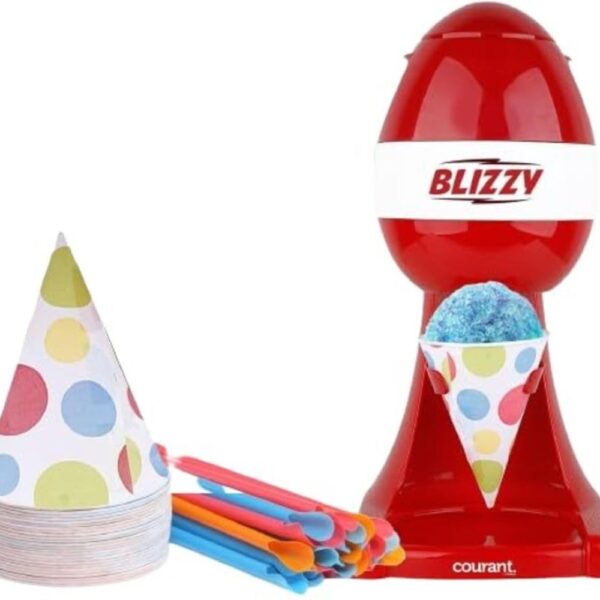 Courant CSM2081 Schneekegel-Maschine – Festliches Rot für schnelle Eiscreme-Genüsse