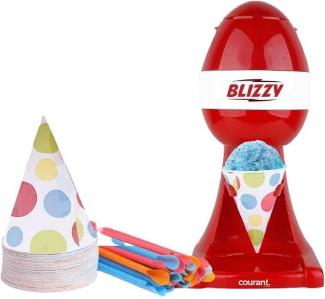 Courant CSM2081 Schneekegel-Maschine – Festliches Rot für schnelle Eiscreme-Genüsse