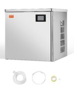 VEVOR Eismaschinenkopf 204 kg/Tag – Edelstahl Eisbereiter mit Touch-Display & Selbstreinigung