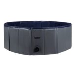 Purlov Faltbarer Hundepool 100x30 cm – 230L Gartenpool mit Ablaufventil für Hunde – Bild 7