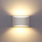 HYDONG LED Wandleuchte 7W Gips – Modernes Designlicht mit Warmweiss für Wohnzimmer & Schlafzimmer