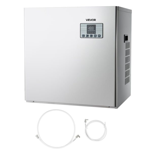 VEVOR kommerzielle Eismaschine 250 kg/Tag – Edelstahl-Kopfeinheit mit Touch-Display