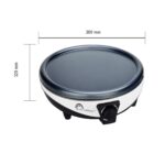 LITTLE BALANCE Happy Crêpes & Pancakes – 2-in-1 Elektrogrill mit Antihaftplatten – Bild 2