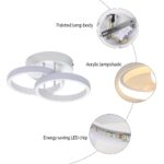 Goeco LED Deckenleuchte 22W 3000K – Modernes Warmweiss Doppelring Design für Wohnräume – Bild 4