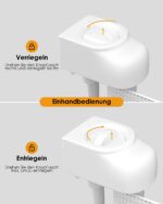 derimkcoa 2er Set Ausziehbares Treppenschutzgitter 0–140 cm – Sicherheitstor für Babys & Haustiere – Bild 7