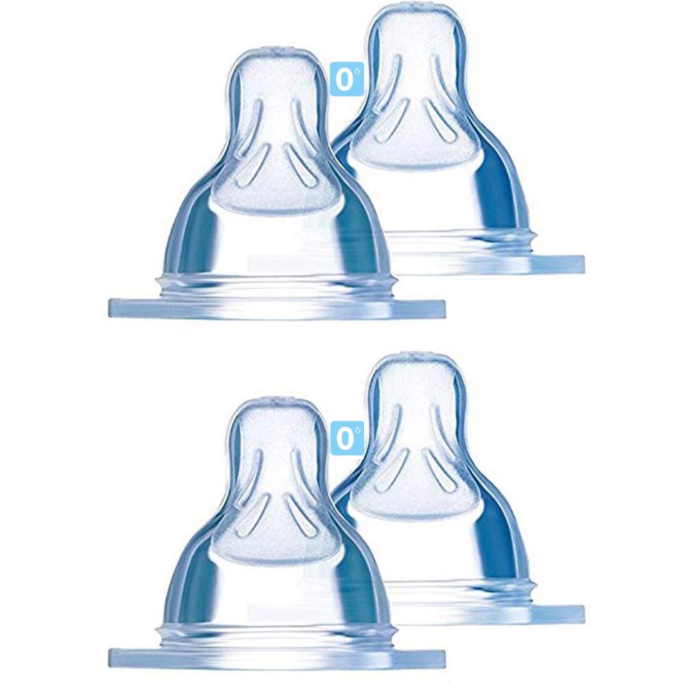 MAM Sauger Grösse 0 4er Pack – Neugeborenen-Sauger für Muttermilch & Pre-Nahrung