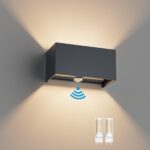 Klighten 18W Aussenwandleuchte mit Bewegungsmelder – Warmweiss 3000K IP54 für Garten