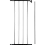 BabyDan Flex Verlängerung 33 cm Anthrazit – Erweiterbar für alle Flex Gitter