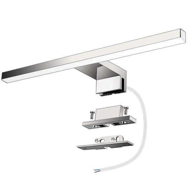 Azhien LED Spiegelleuchte 300mm, 5W 400LM Neutralweiß 4000K – Badezimmerlampe mit 3-in-1 Montage