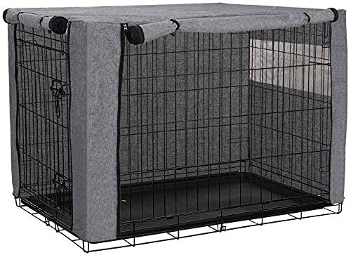 chengsan Hundebox-Abdeckung mit Reissverschluss – Wasser- & winddicht für Innen & Aussen
