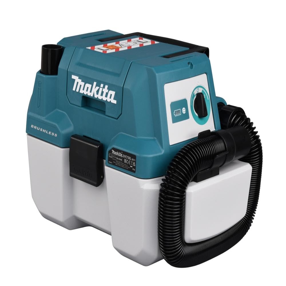 Makita DVC750LZ 18V Akku-Staubsauger mit HEPA-Filter – Nass- & Trockensauger ohne Akku