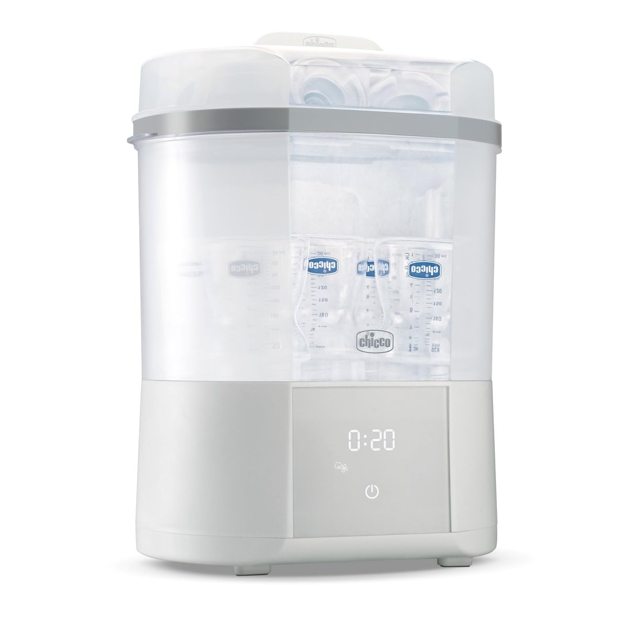 Chicco Modularer Sterilisator mit Trocknung – Dampfsterilisation für Babyflaschen & Zubehör