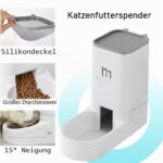 Marchul Futterautomat & Wasserspender Set für Katzen – stromlos mit Futtermatte – Bild 2