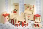 Goki Puppenmöbel Küche – Holzmöbel für kreatives Rollenspiel im Puppenhaus – Bild 3