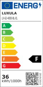 LUXULA LED Panel 62x62 cm Backlit 36W 3600lm 4000K – Bürobeleuchtung für Rasterdecken – Bild 9