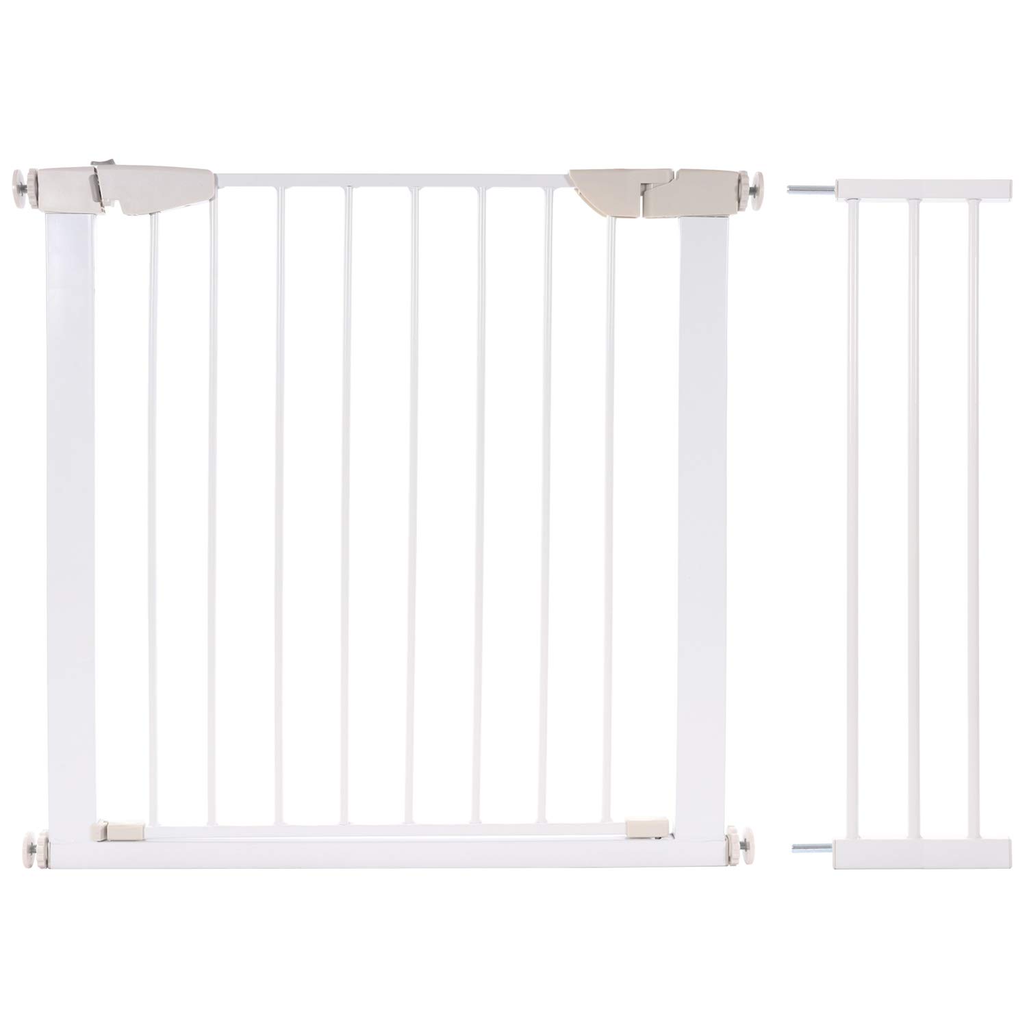 KIDIMAX Treppenschutzgitter 75–104 cm – Bohrloch-frei mit Auto-Close für Kinder & Haustiere