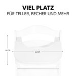 hauck Click Tray Weiss – Klick-Essbrett für Alpha+ & Beta+ Hochstuhl mit GRS Kunststoff – Bild 2