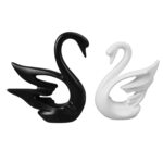 Airshi Schwanenfigur 2er Set – Elegante Keramik-Dekoration für jeden Raum – Bild 5