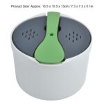 Qcwwy Mikrowellen-Reiskocher 2L – Komplettes Set mit Dampfsieb & Löffel – Bild 8