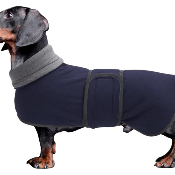Morezi Winterhundejacke M mit Flusenfutter & Klettverschluss – Wärmeschutz für kleine Hunde