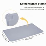 Yamitora Erhöhter Katzennapf 3er Set Keramik mit Silikon – Ergonomische Futterstation für Katzen – Bild 2
