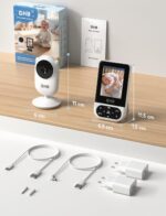 GHB Babyphone mit Kamera 2,8 Zoll – Infrarot-Nachtsicht & 35h Akkulaufzeit – Bild 2