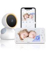 ARENTI Babyphone 2K mit 5" Display, PTZ 355°, Schreierkennung & Alexa-Kompatibilität