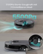 Lefant M1 Saugroboter mit Wischfunktion – 5500Pa, LiDAR-Navigation & 200min Laufzeit – Bild 4
