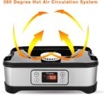 Nictemaw Dörrautomat 400W mit 8 Etagen – Digitaler Obsttrockner für Obst, Gemüse & Fleisch – Bild 6