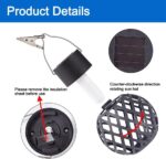 8er Set Solar-Hängeleuchten mit Clip – Automatische LED-Gartenlampen für Aussen – Bild 3