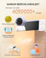 BOIFUN Babyphone 2026 mit Kamera – 5" 2K Display, WLAN-App & 360° Auto-Tracking – Bild 2