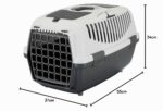 TRIXIE Transportbox Capri 2 XS-S – 34 x 31 x 55 cm Leichte Hundebox mit Metalltür – Bild 6