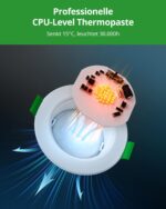 HOMEOW LED Einbaustrahler 6er Set – 3 Farbtemperaturen, IP44 Badezimmer & Küche – Bild 5