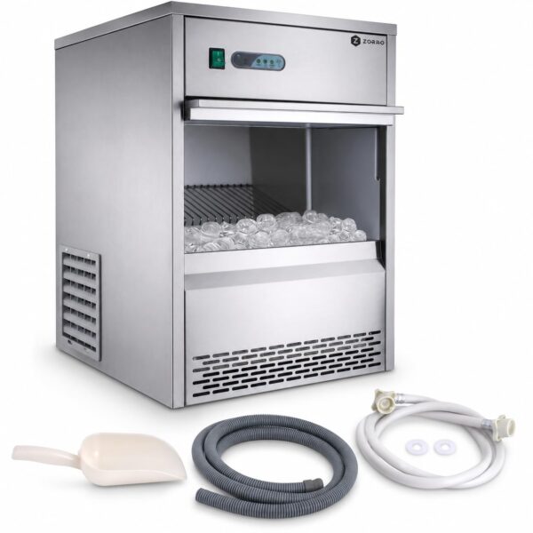ZORRO ZEB 25 ECO Eiswürfelbereiter – 25 kg/24h Hohleiswürfel für Gastronomie