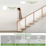 LEZOE 30cm LED Deckenleuchte mit Bewegungsmelder – 24W dimmbar, 2400lm für Badezimmer & Flur – Bild 6