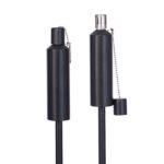 Hussala Bologna Gartenfackel 115 cm Edelstahl – 2er Set nachfüllbar für Outdoor