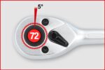 KS Tools 179-teiliger Steckschlüssel-Satz Cr-V – Evolution Serie mit 72-Zahn Umschaltknarren – Bild 9