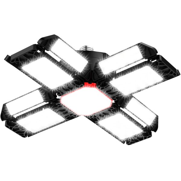 200W LED Garagenleuchte Rafow mit 13 Paneelen – 20000 Lumen Werkstattbeleuchtung E27