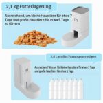Marchul Futterautomat & Wasserspender Set für Katzen – stromlos mit Futtermatte – Bild 5
