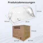 Baofum Rückabdeckung für Mikrochip-Futterautomaten – 2er Set Schutzhaube für Katzen – Bild 7