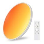 SNADER 44W LED Deckenleuchte Ø37cm Dimmbar – RGBIC Deckenlampe mit Fernbedienung für Wohn- & Schlafzimmer