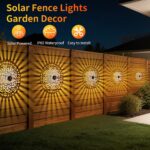 AOOTE 2er Set Solarleuchten mit Mandala-Design – IP65 Gartenleuchte warmgelb – Bild 5