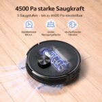 Lubluelu SL60D Saugroboter mit Wischfunktion – 4500Pa Lasernavigation für Tierhaare & Teppiche – Bild 2