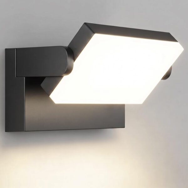 Kingwen 40W LED Wandleuchte aussen mit 360° Drehfunktion – IP65 Aluminiumleuchte 3000lm warmweiss