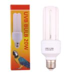 DERNORD UVB UVA Vogellampe E27 20W – Vollspektrum Wärmebirne für Papageien