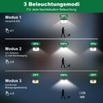 Yolsunes Solar-Aussenleuchte mit Bewegungsmelder IP65 – 5er Set Kaltweiß für Garten & Hof – Bild 4