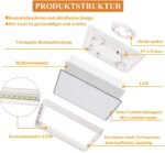 Ouyulong LED-Deckenleuchte 18W Neutralweiss – 1620 Lumen Quadratisch Ø23cm (4er-Set) – Bild 4