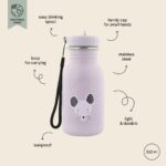 Trixie Kindertrinkflasche 350ml – Auslaufsichere Edelstahl-Wasserflasche ab 3 Jahren – Bild 4